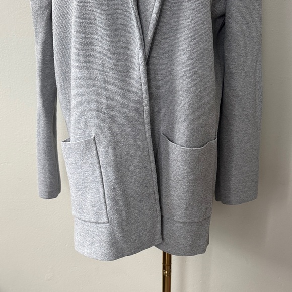 Magaschoni Medium Gray Cotton Wool Knit Blend Blazer – Versatile & Comfortable - Picture 8 of 10